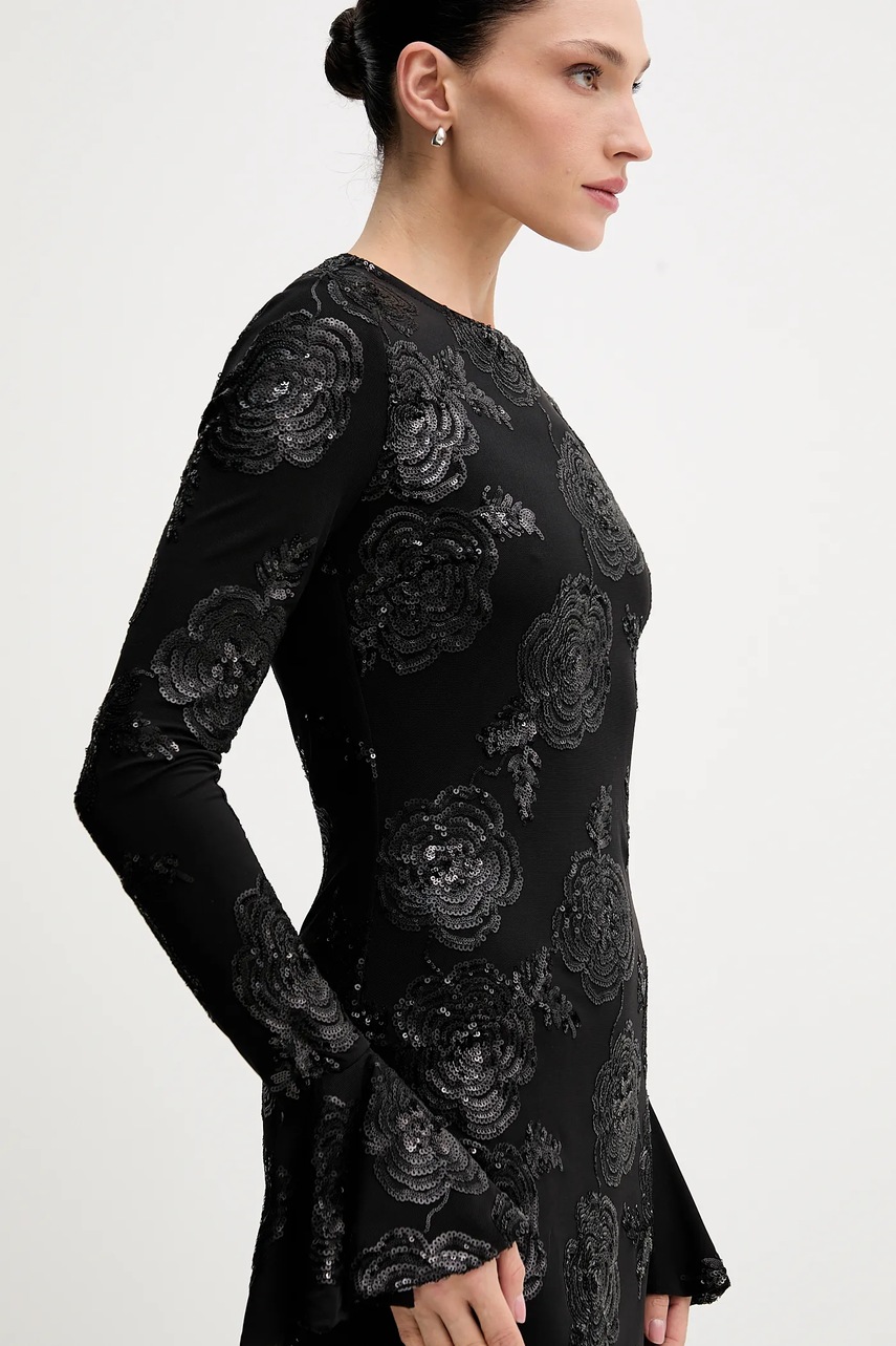 Сукня Rotate колір чорний mini облягаюча 114928100