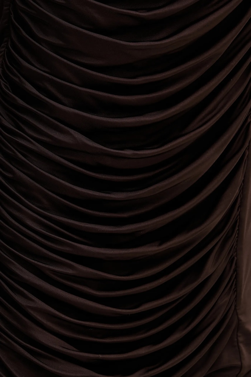 Сукня Rotate колір коричневий maxi облягаюча 1149652910