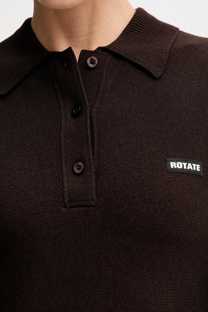 Сукня Rotate колір коричневий mini розкльошена 1154881667