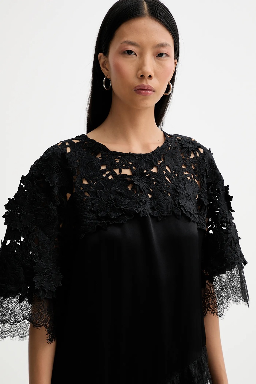 Сукня MUNTHE RADA колір чорний mini пряма 254131025443