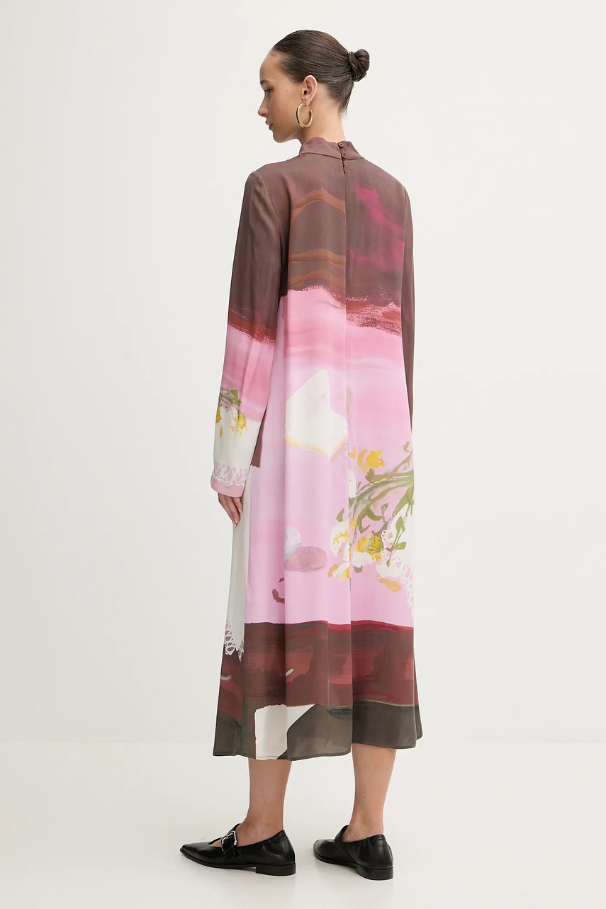 Сукня Stine Goya колір рожевий midi пряма SG-PS26-D017-2263P