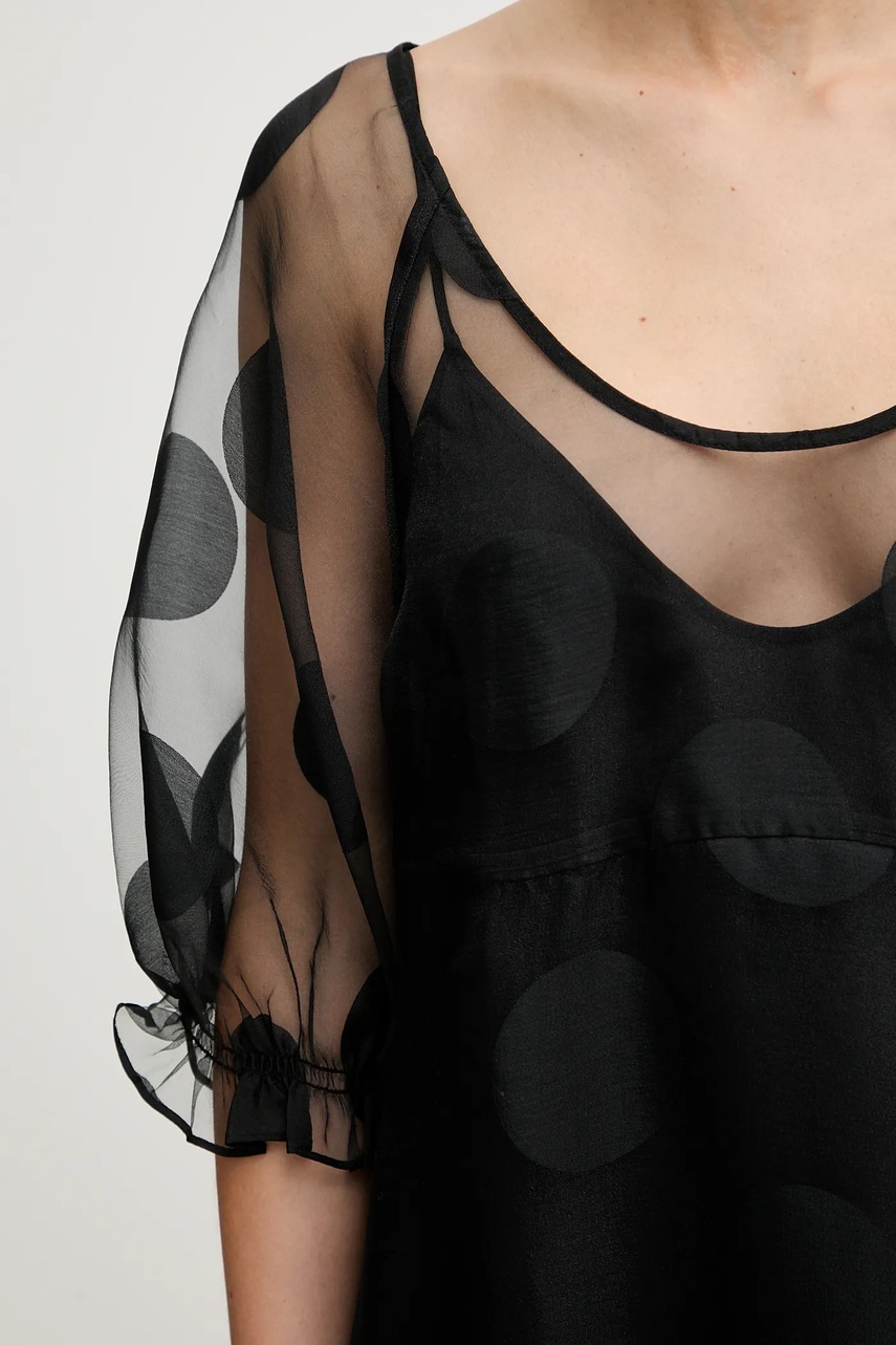 Сукня Stine Goya колір чорний midi розкльошена SG-PS26-D129-2460