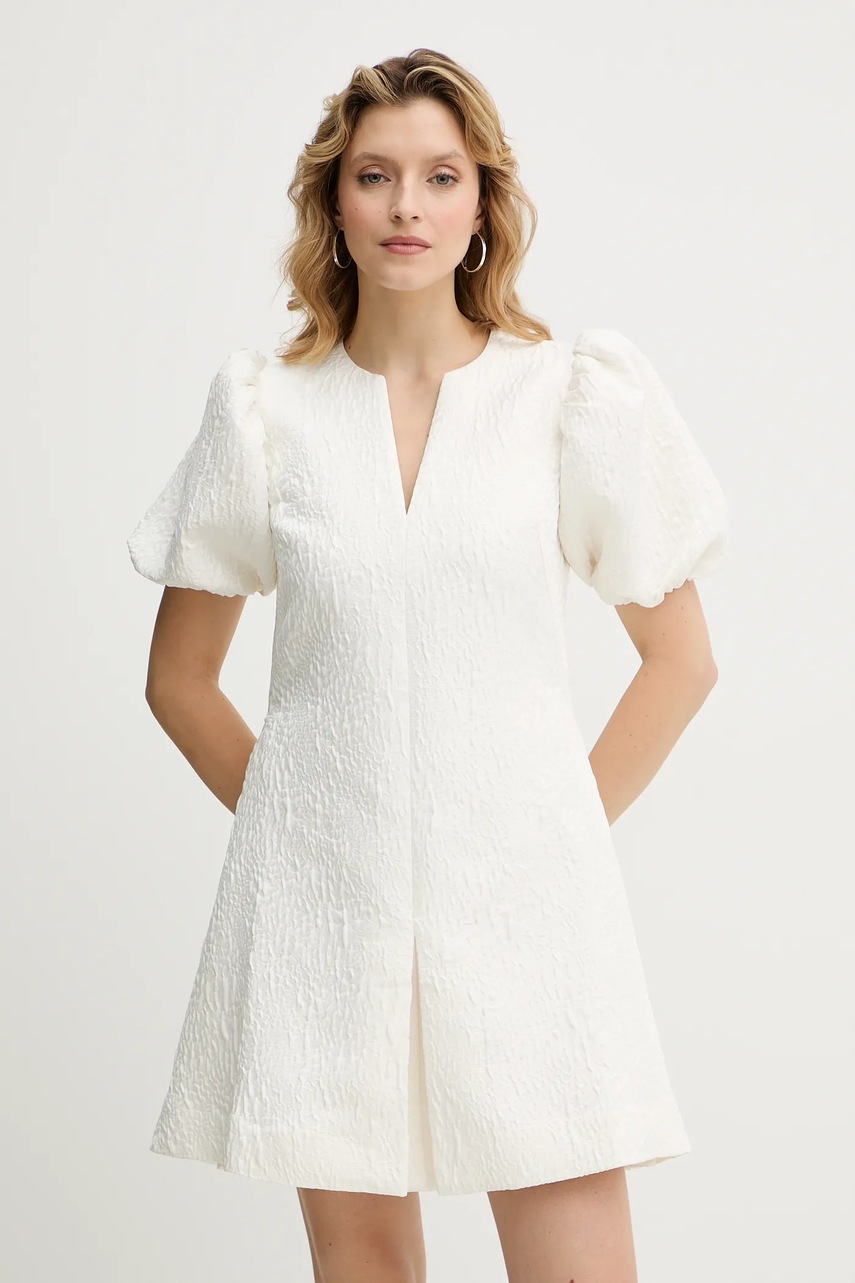 Stine Goya rochie culoarea bej, mini, evazați, SG-PS26-D187-2448