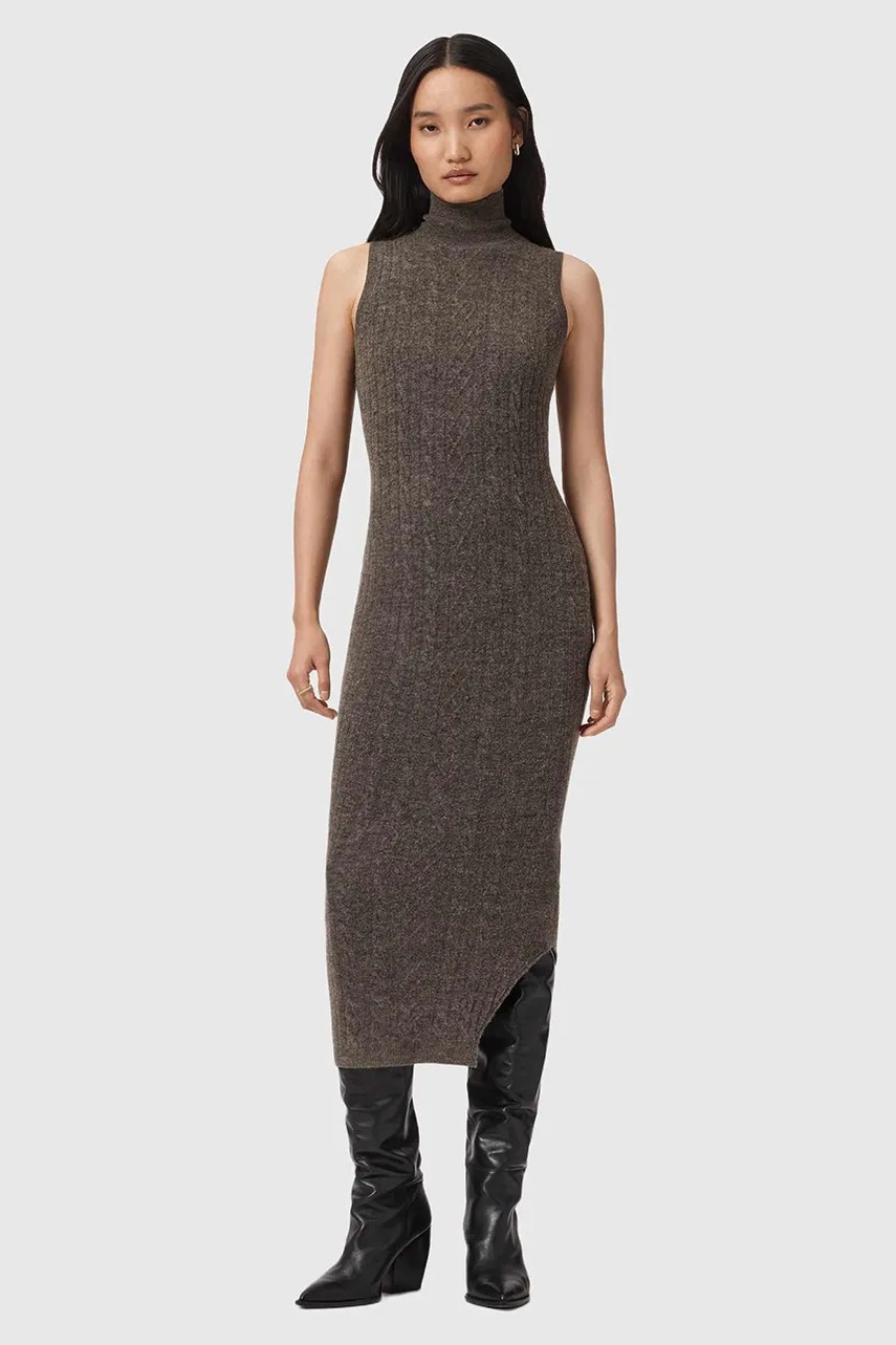 Сукня і кардиган з додаванням вовни AllSaints