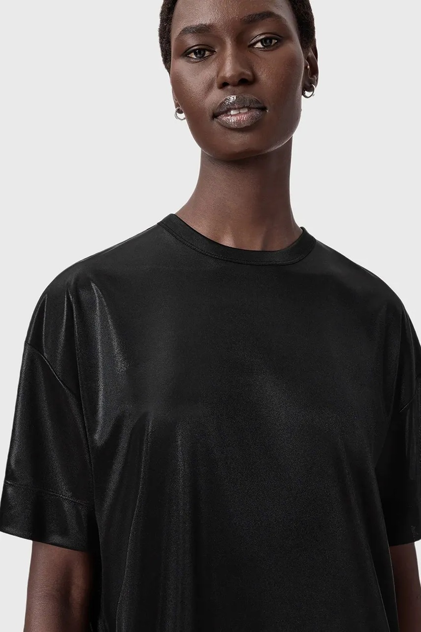 Сукня AllSaints колір чорний mini oversize W141DD