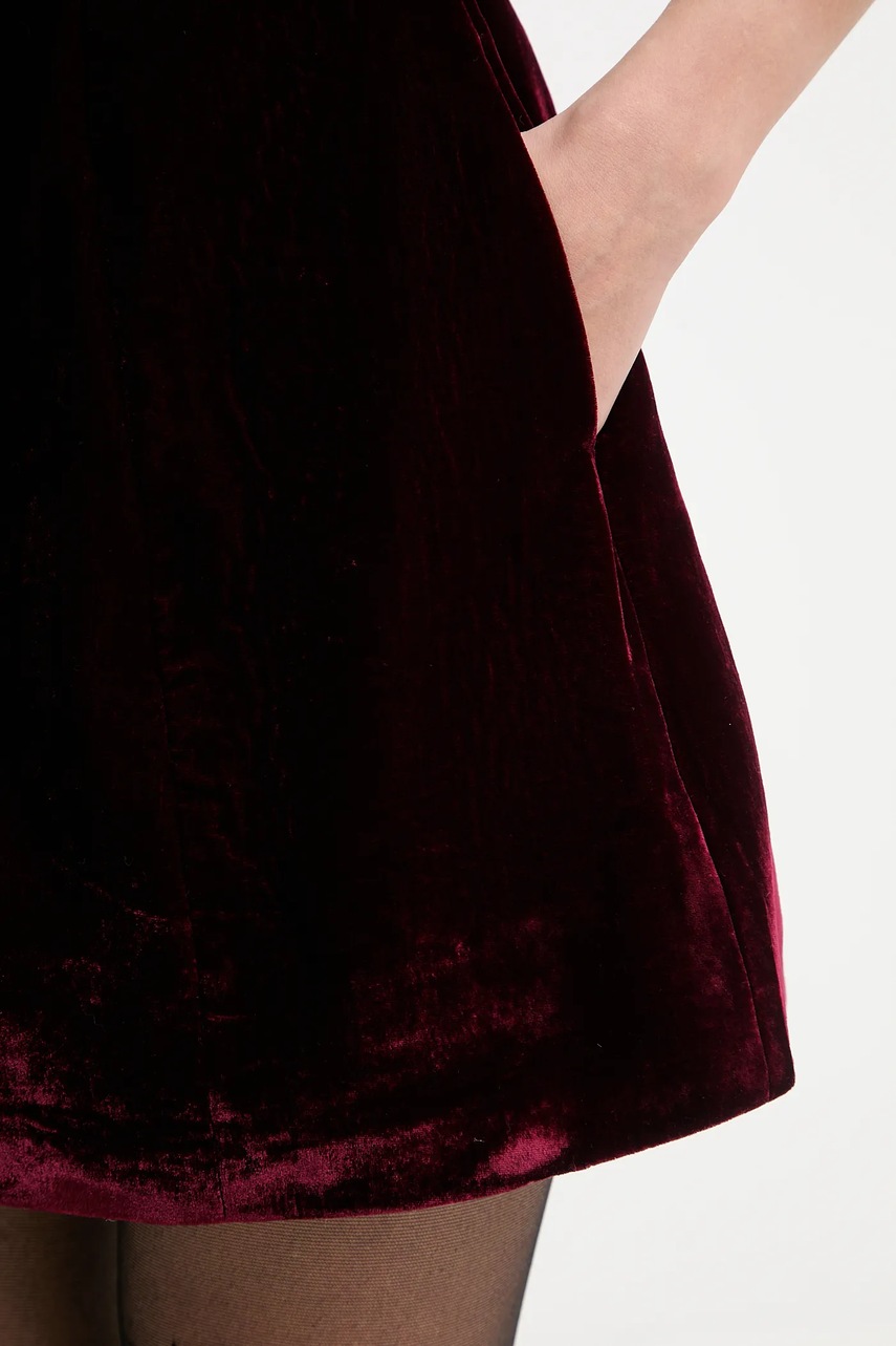 Велюрова сукня Bardot