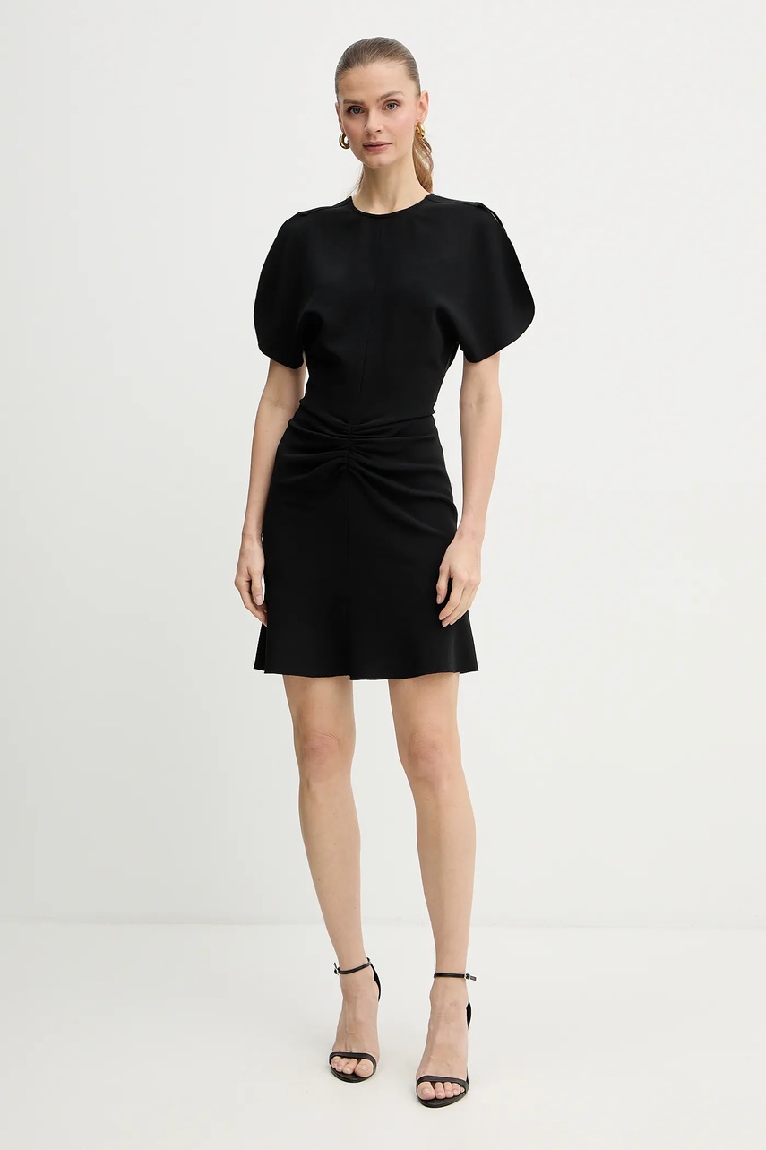 Сукня Victoria Beckham колір чорний mini розкльошена 1325WDR006087C