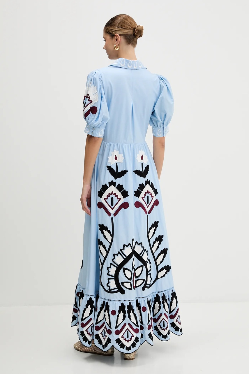 Бавовняна сукня Farm Rio maxi розкльошена 344655