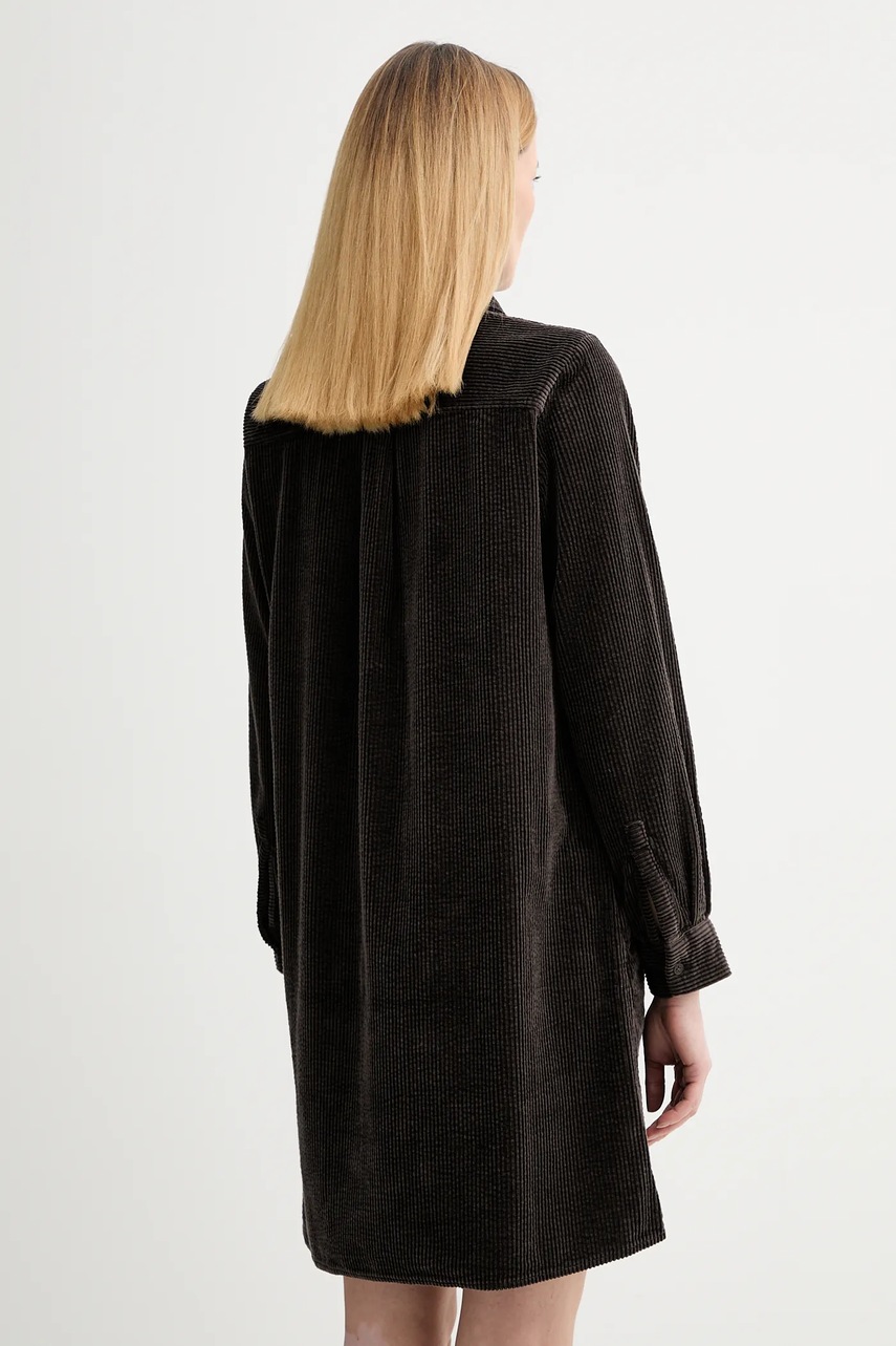 Вельветова сукня Marc O'Polo колір коричневий mini пряма 5000007458