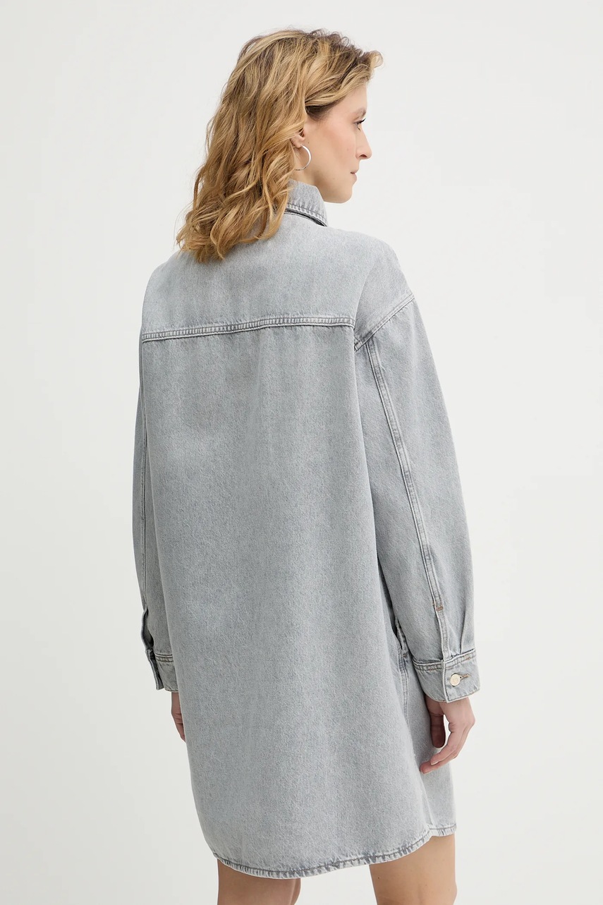 Джинсова сукня Marc O'Polo колір сірий mini oversize 5000007869