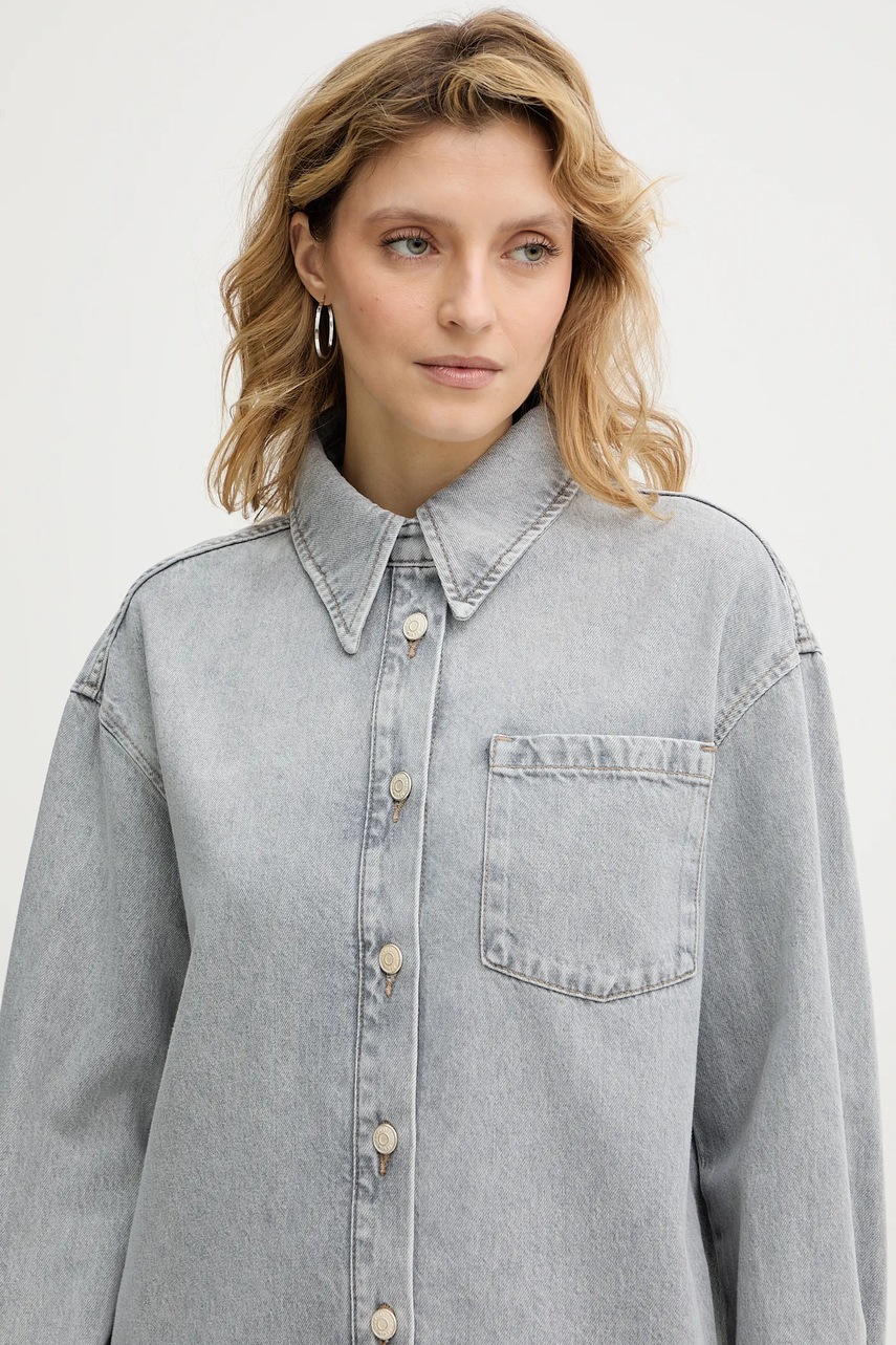 Джинсова сукня Marc O'Polo колір сірий mini oversize 5000007869