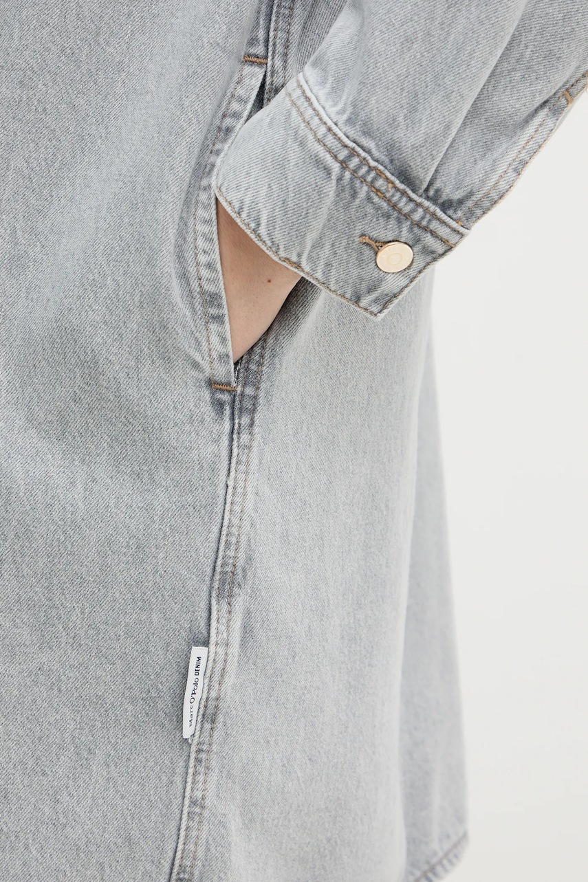 Джинсова сукня Marc O'Polo колір сірий mini oversize 5000007869