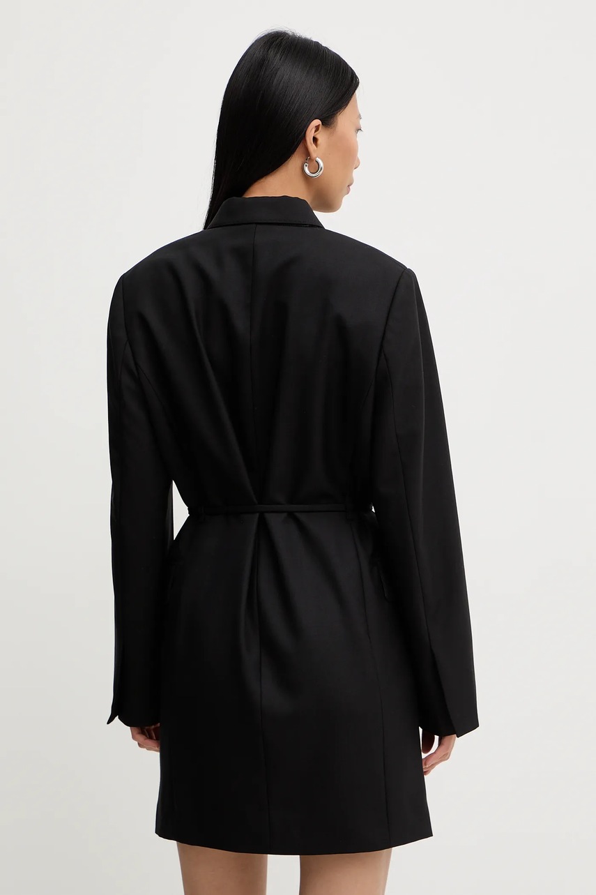 Сукня з додаванням вовни G-Star колір чорний mini пряма D28041-E200