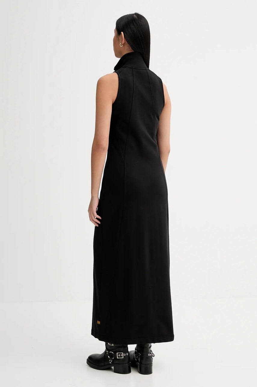 Сукня G-Star колір чорний maxi розкльошена D27279-D705