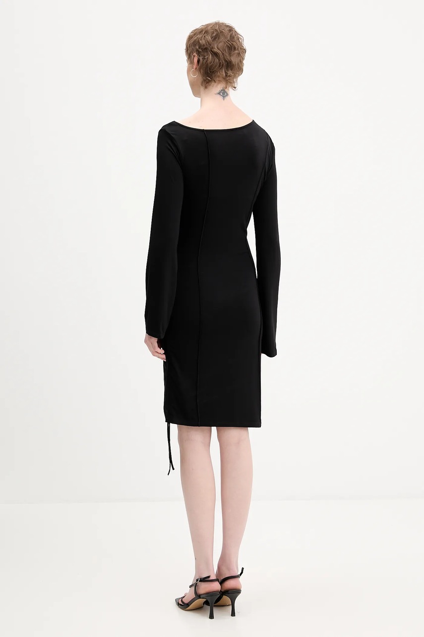 Сукня Karl Lagerfeld Jeans колір чорний midi облягаюча B1W13045