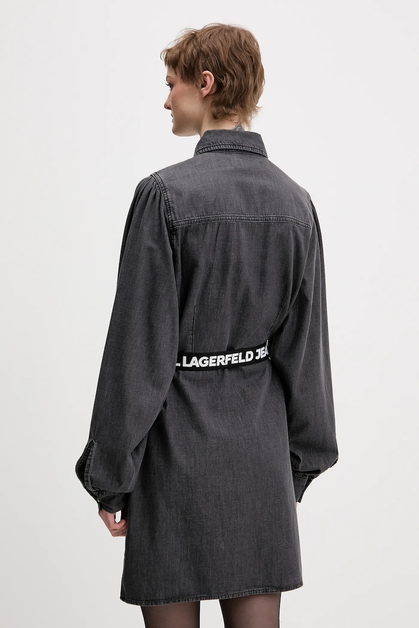 Rifľové šaty Karl Lagerfeld Jeans