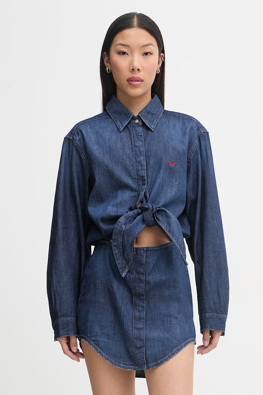 Diesel rochie tip cămașă din bumbac DE-SUSAN-D