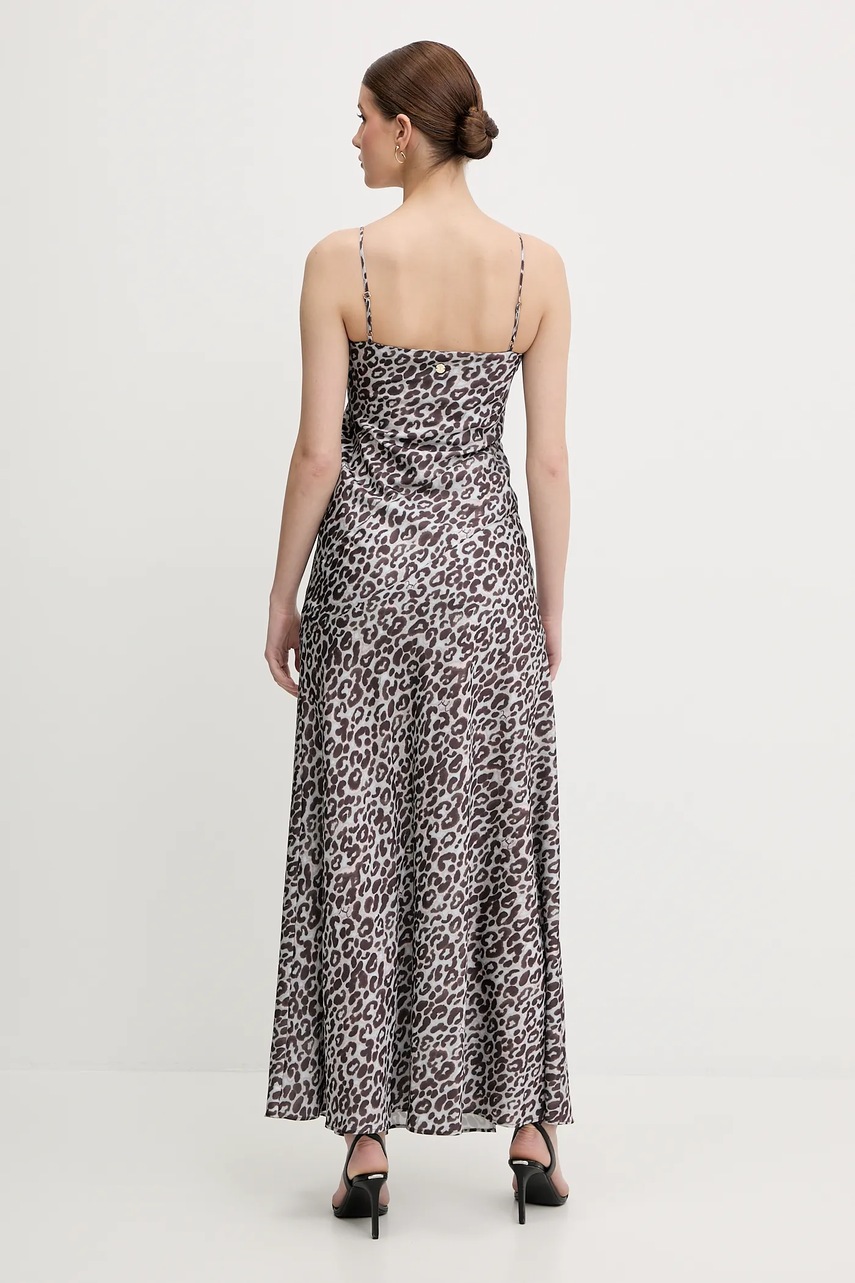 Сукня Joop! колір коричневий maxi розкльошена 30100720