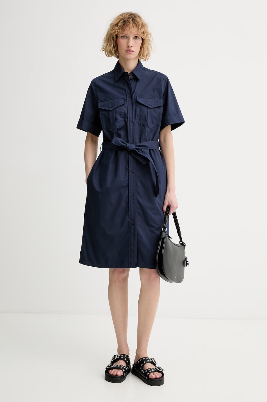 A.P.C. šaty bavlnené ROBE EVY