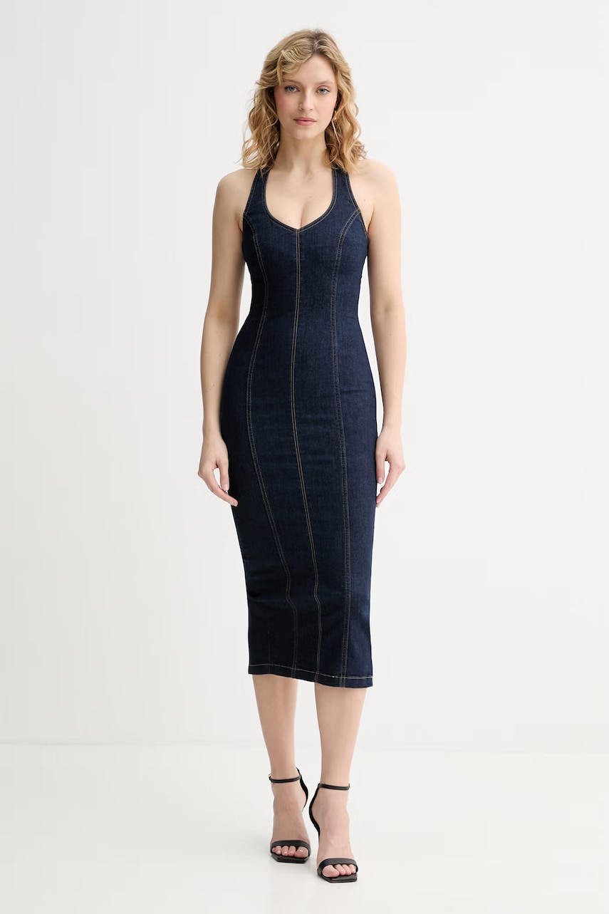 Liu Jo rochie cu corset din denim