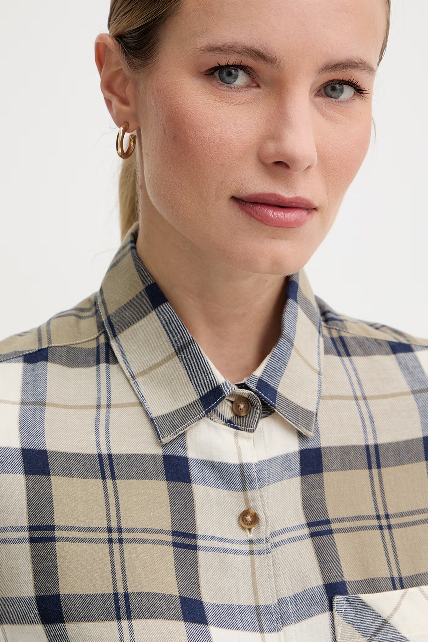 Barbour сукня з льоном Fern