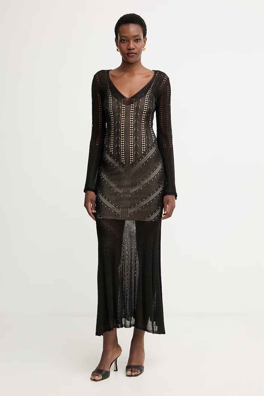 Twinset rochie tricotată cu vâscoză