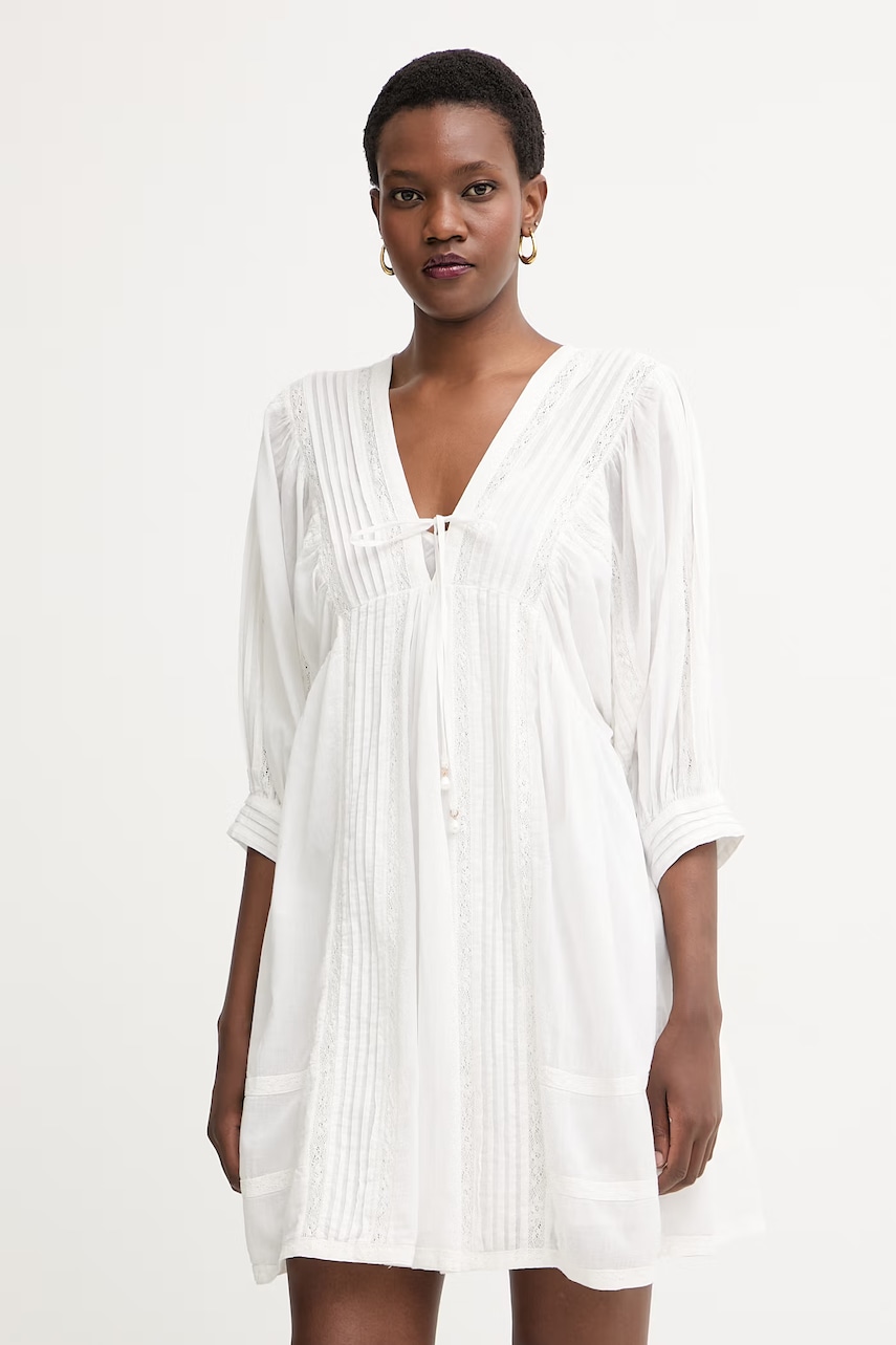 Twinset rochie evazată din bumbac