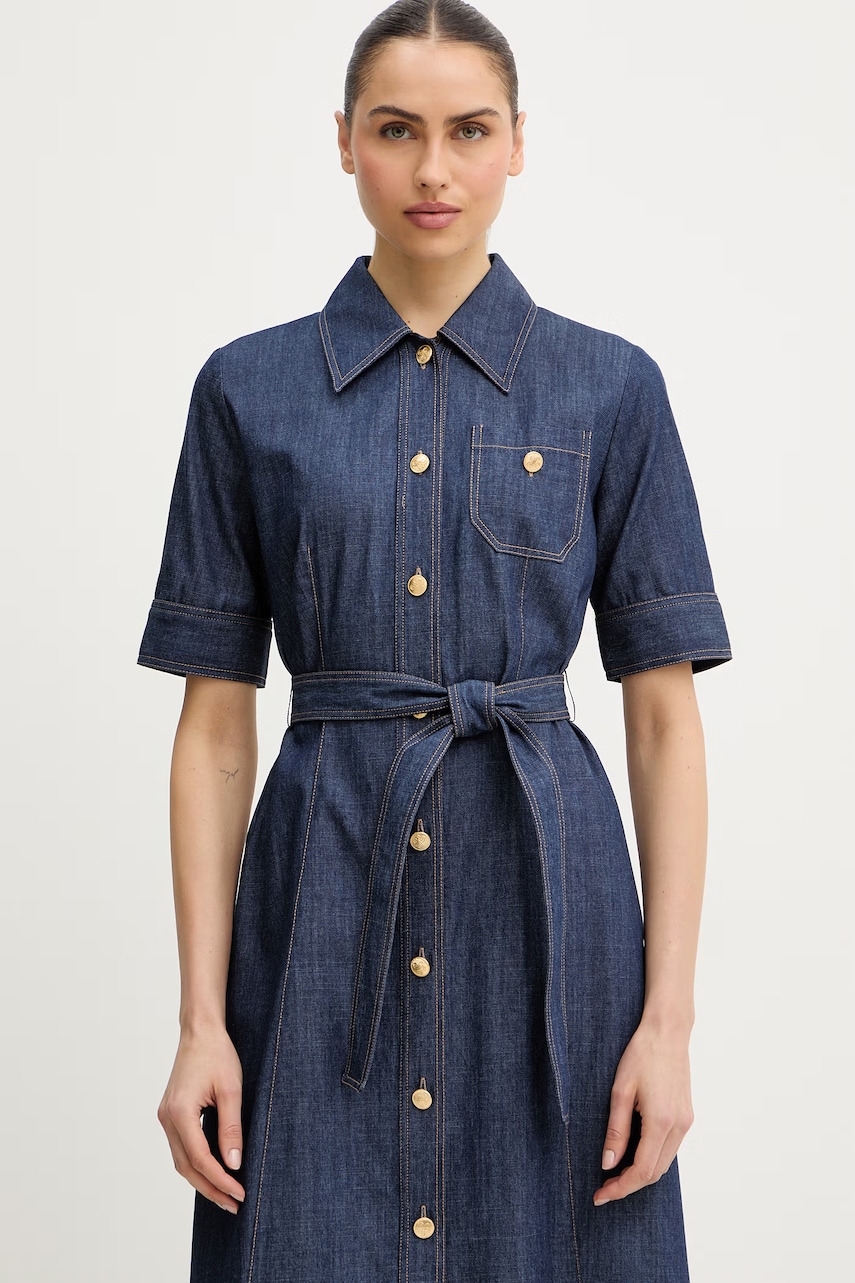 Džínové šaty Luisa Spagnoli Periodico