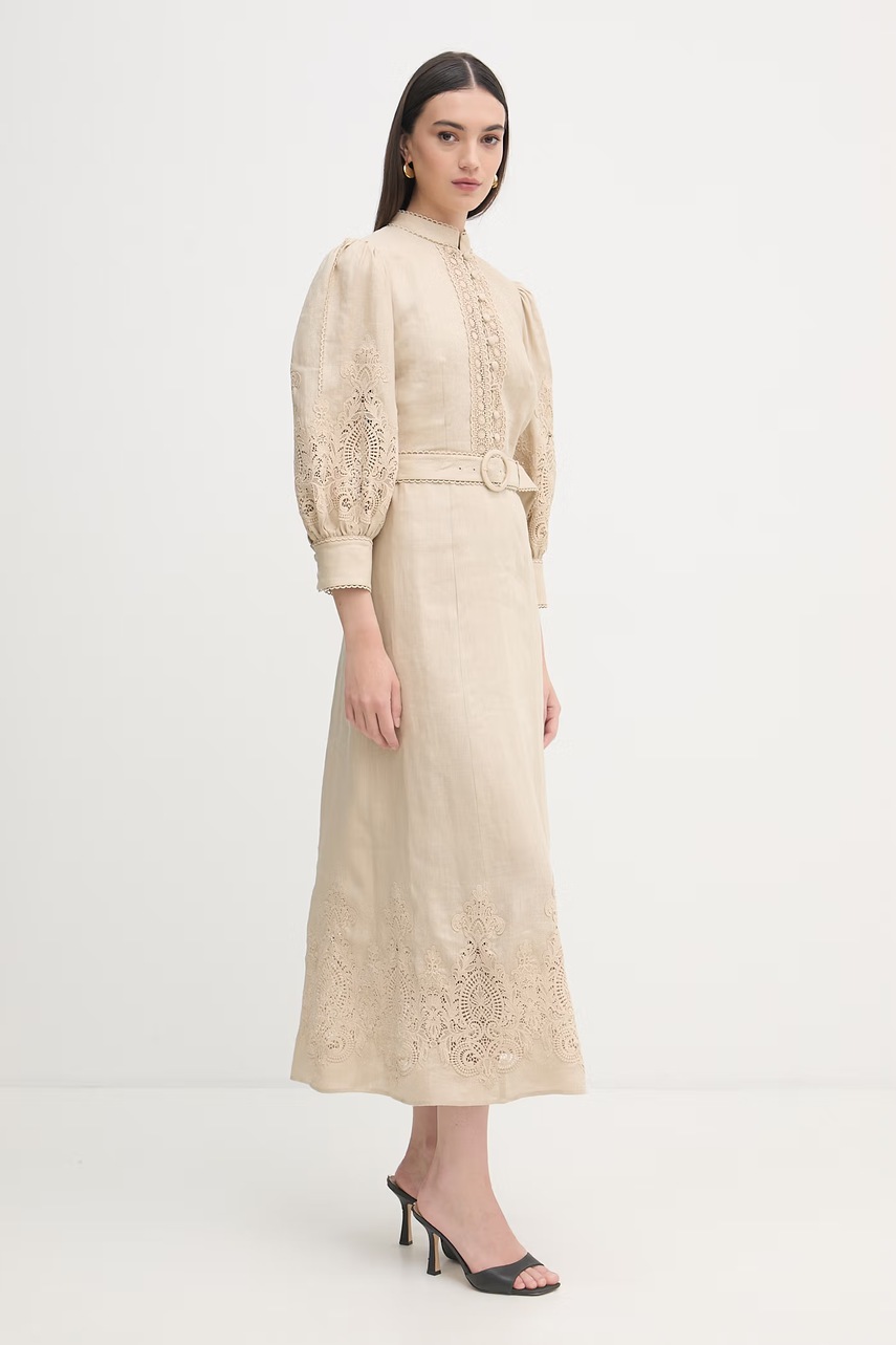 Luisa Spagnoli šaty lněné Provina