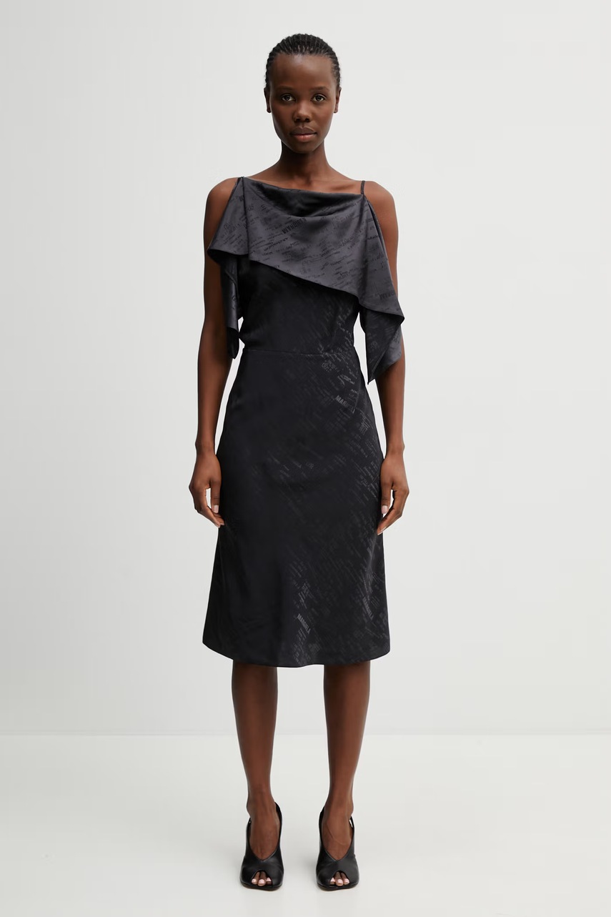 MM6 Maison Margiela sukienka asymetryczna