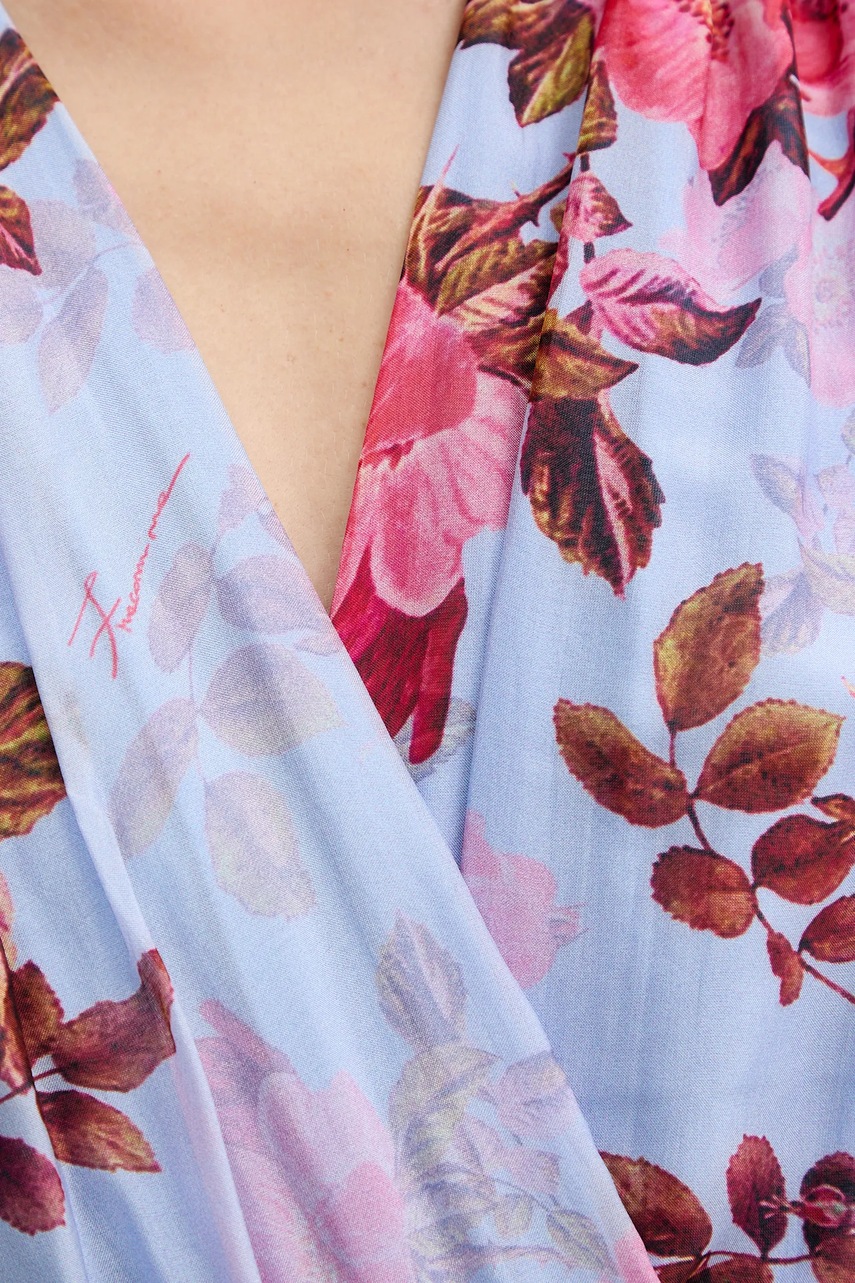 Šaty s příměsí hedvábí Fracomina