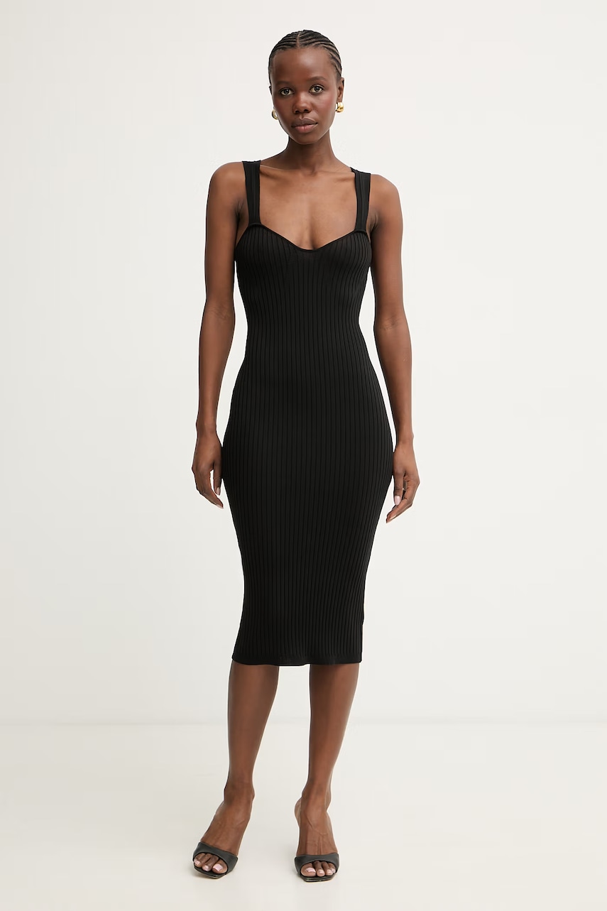 Fracomina Little Black Dress με βισκόζη