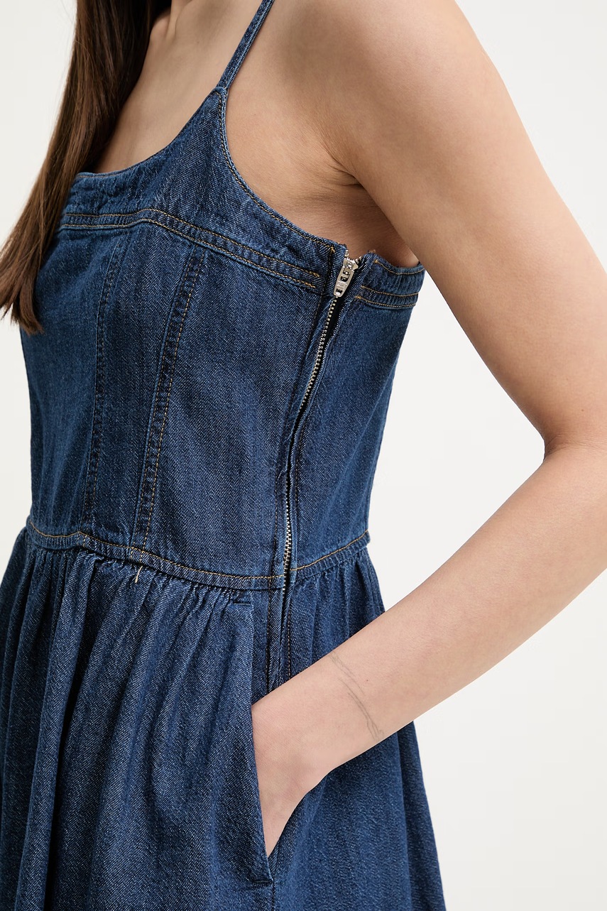 Levi's šaty s rozšíreným strihom rifľové JOLENE DENIM