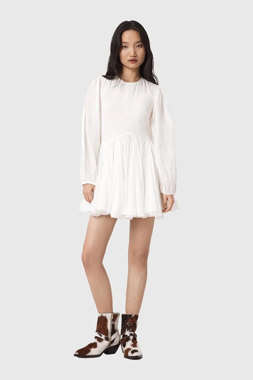 AllSaints розкльошена сукня бавовняна CHIA