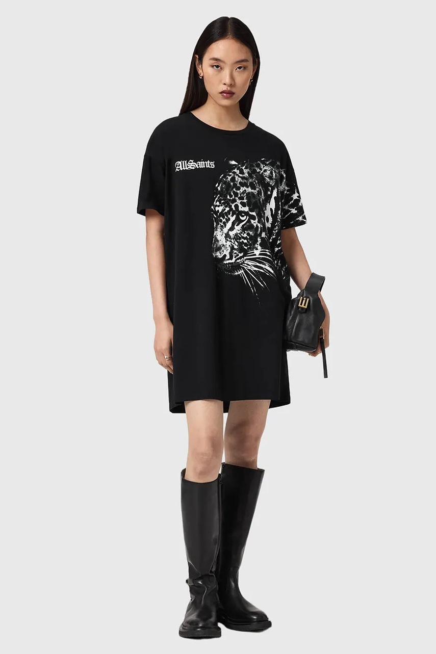 Bavlněné šaty AllSaints ZAYA (obrázek 3)