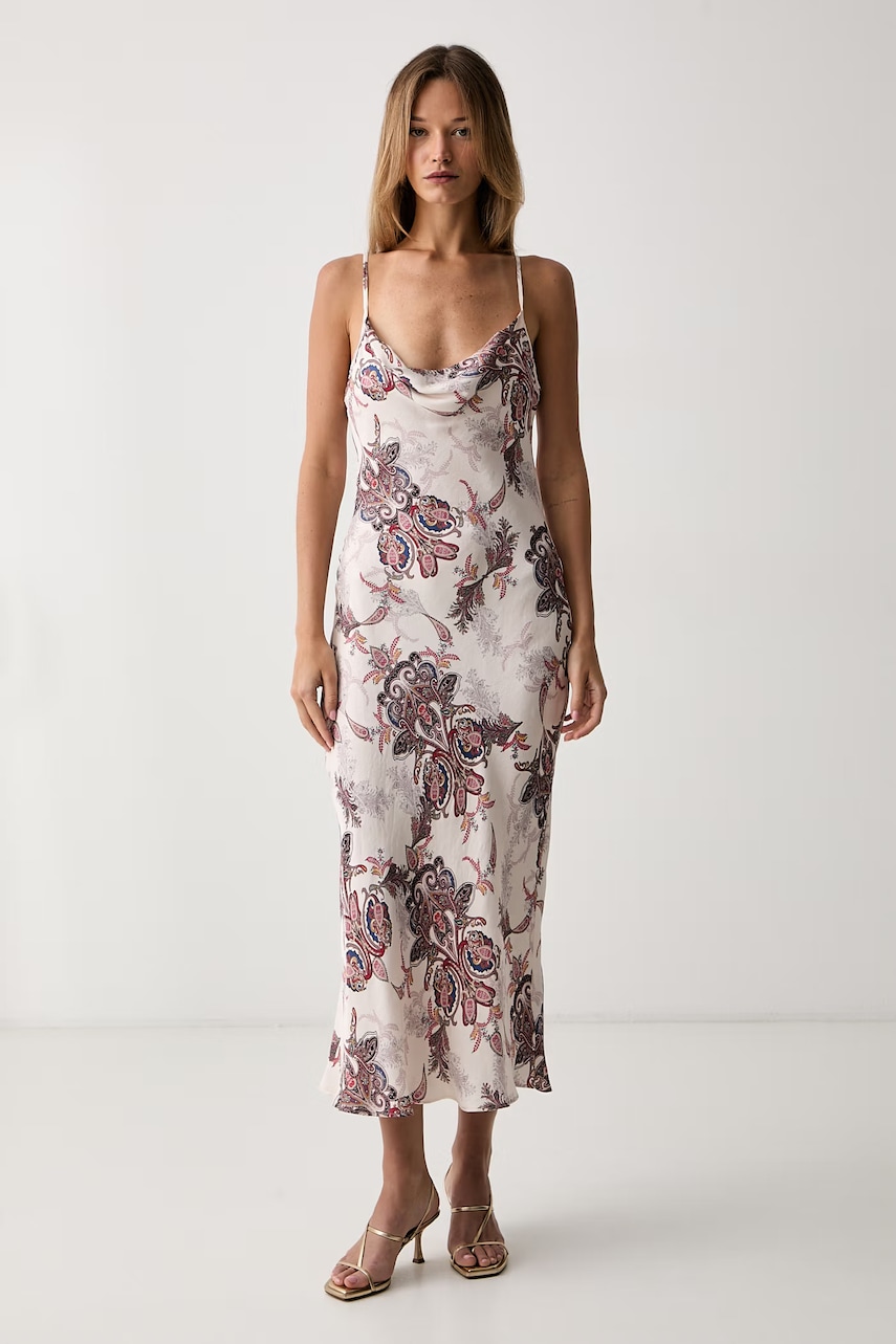 Guess sukienka bieliźniana z wiskozą AKILINA
