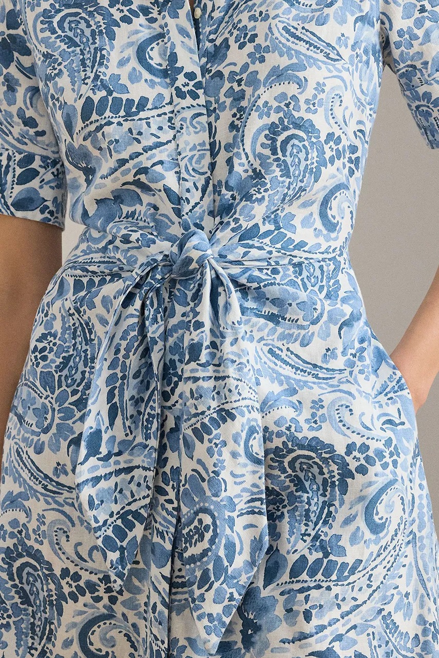 Льняна сукня Lauren Ralph Lauren