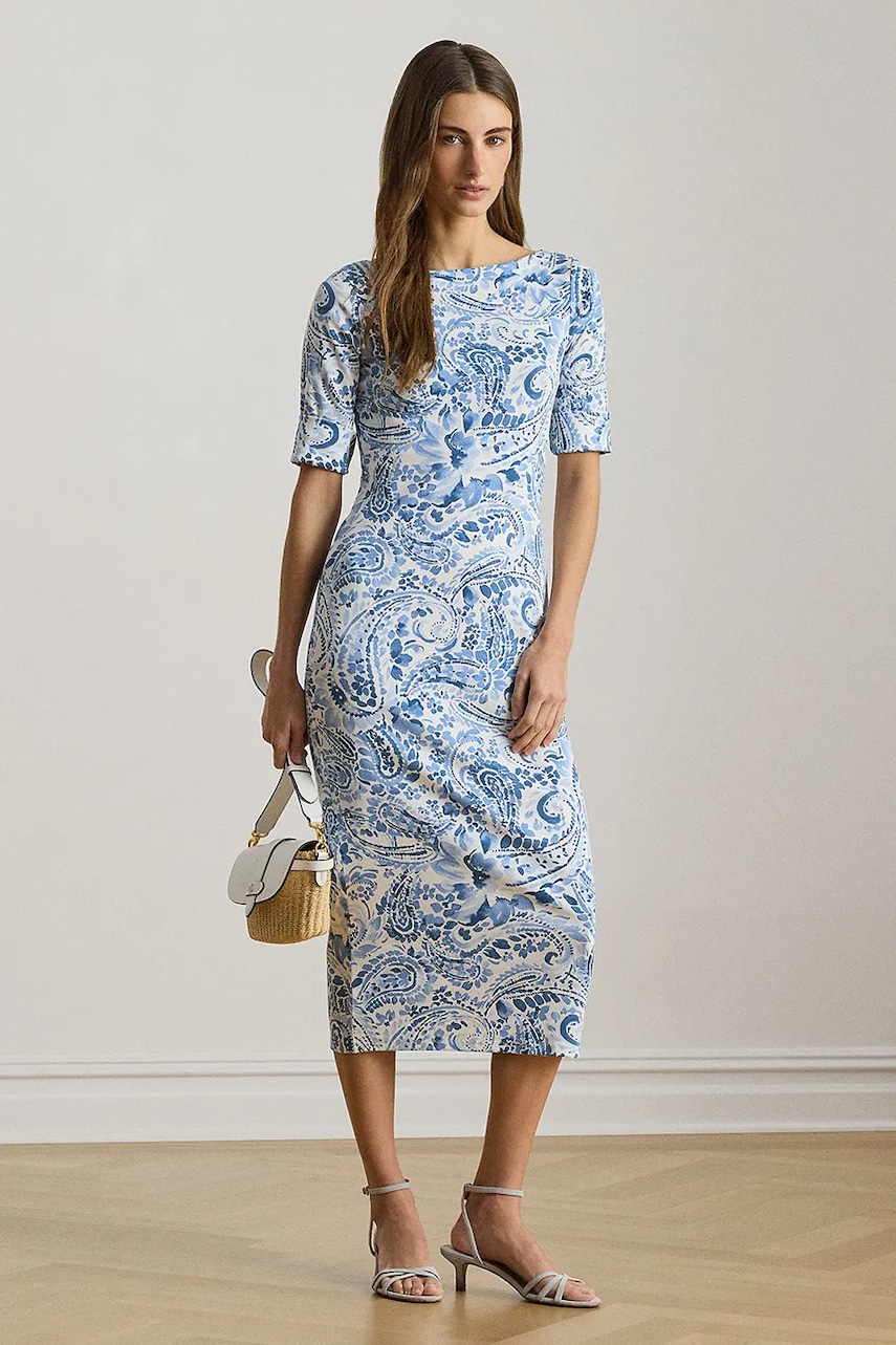 Lauren Ralph Lauren rochie din bumbac