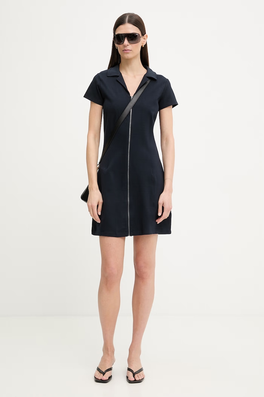 G-Star šaty s viskózou Soft sculpt fit flare