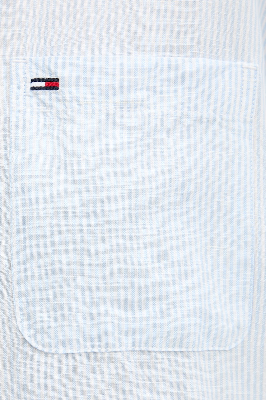 Tommy Jeans Košeľové šaty s ľanom