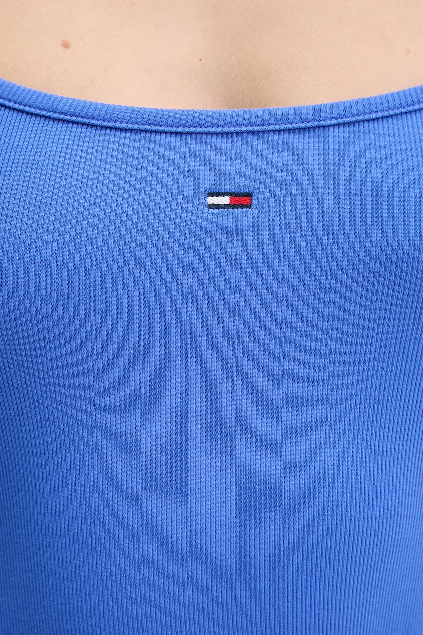 Tommy Jeans šaty s rozšíreným strihom bavlnené