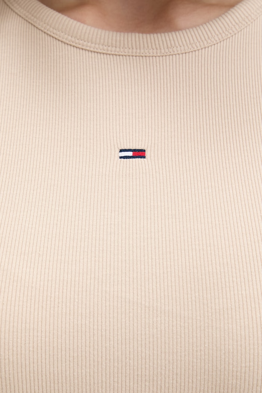 Tommy Jeans priliehavé šaty bavlnené s elastanom
