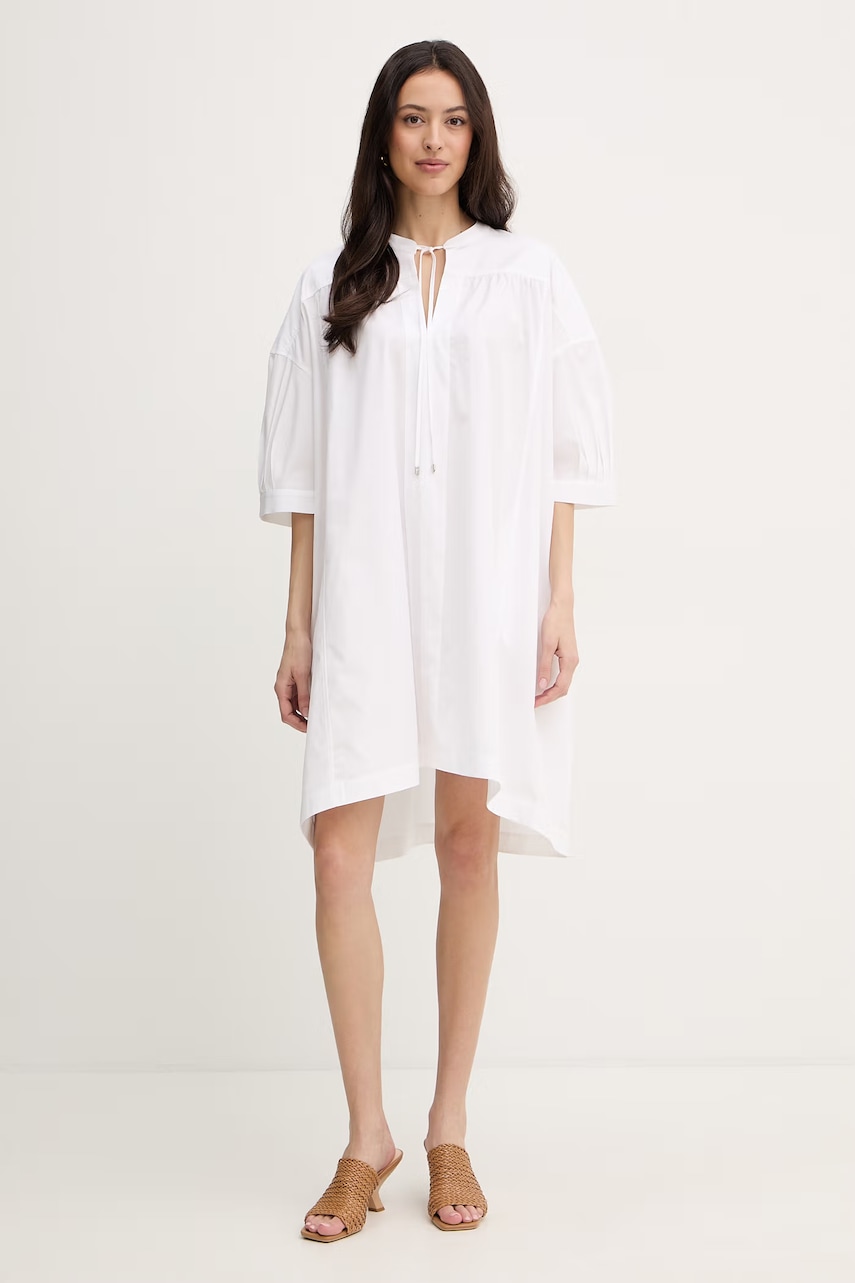 BOSS rochie din bumbac Dollână