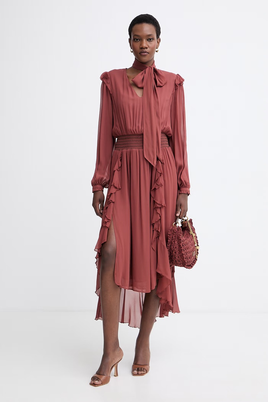 BOSS Orange letní šaty z viskózy C Domingue