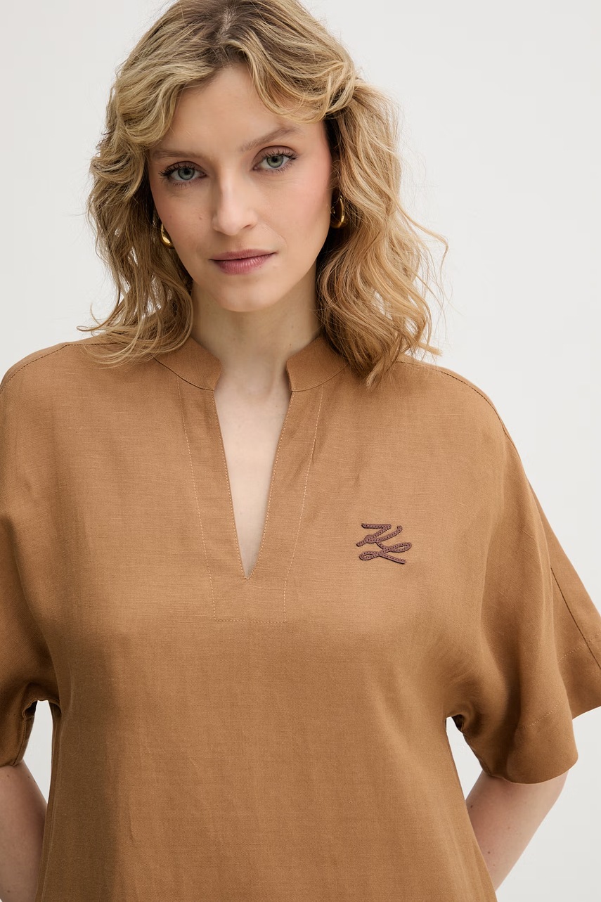 Karl Lagerfeld сукня з льоном