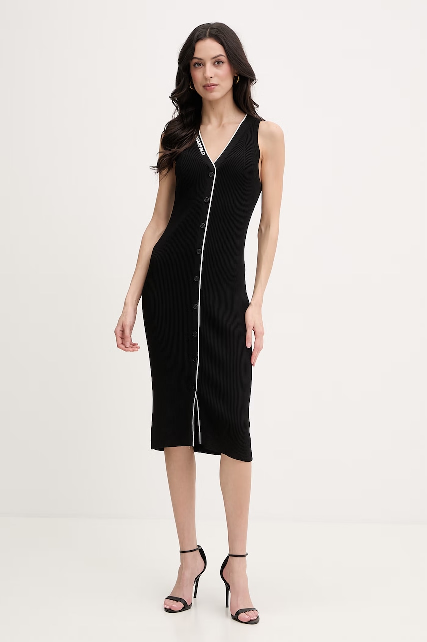 Karl Lagerfeld rochie cu vâscoză