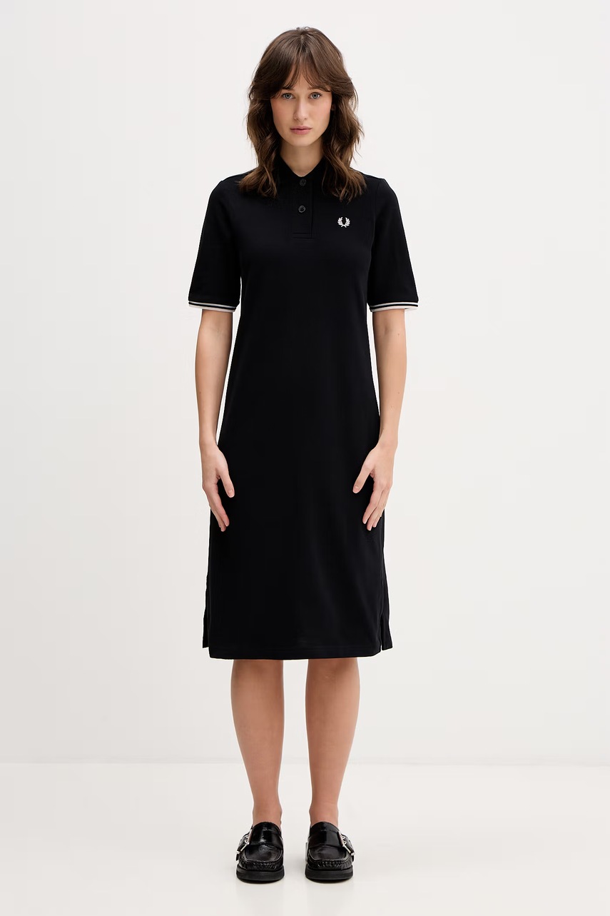 Fred Perry rochie din bumbac