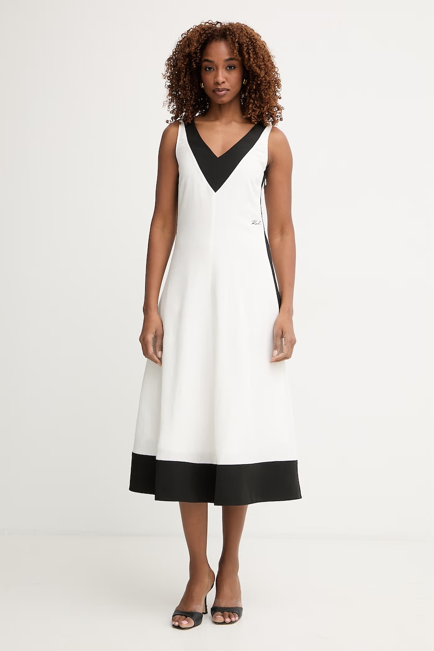 Karl Lagerfeld rochie cu lyocell