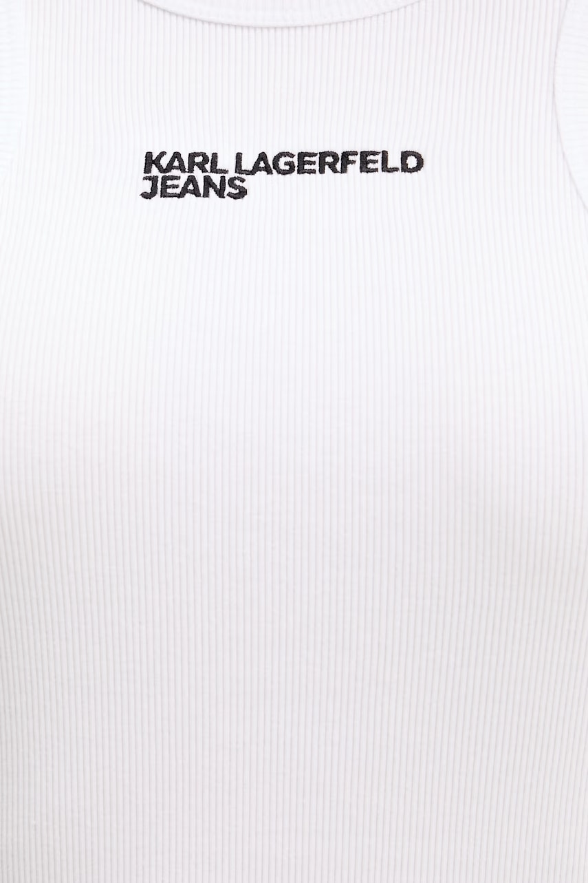 Karl Lagerfeld Jeans letné šaty bavlnené s elastanom
