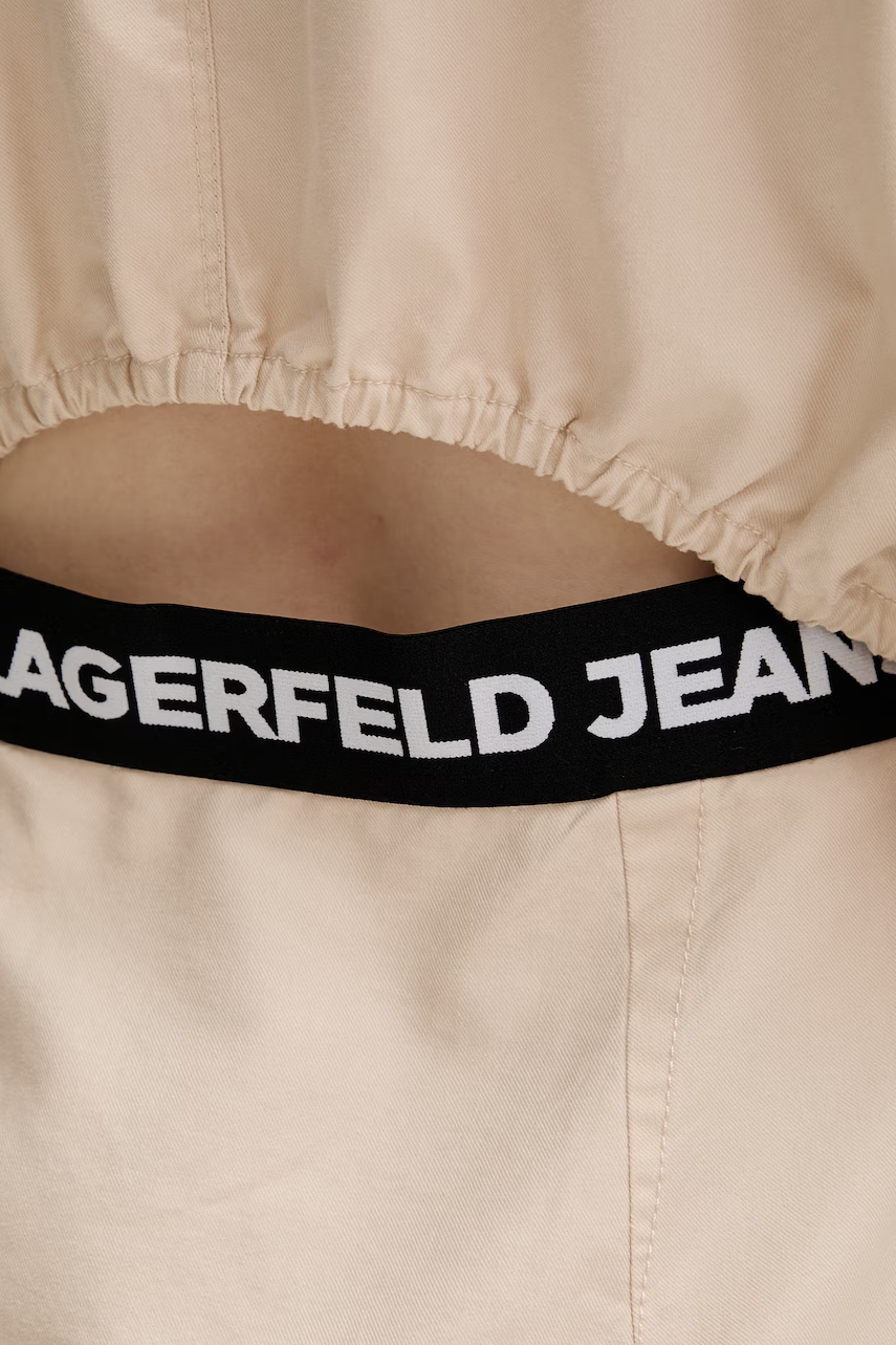 Karl Lagerfeld Jeans košeľové šaty bavlnené